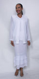 Hosanna 2281 Plus Size 3-Piece Set Tea Length Dress