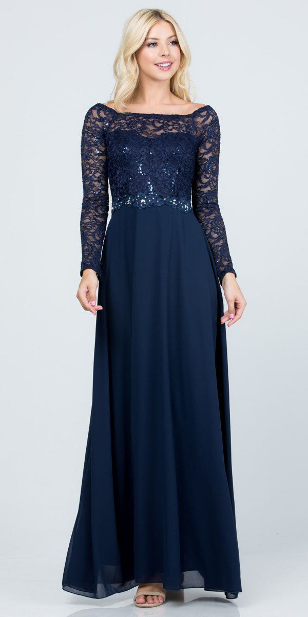 La Scala 25418 Dress - Navy Blue