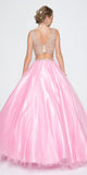 Juliet 338 - Quinceanera Dress Light Pink 2 Piece Bateau Neckline Cap Sleeve - DiscountDressShop