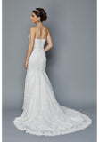 DeKlaire Bridal 349W Embellished Bodice Strapless Wedding Gown Ivory