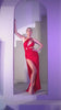 Ladivine CD887 Floor Length Sexy Cut Out Fitted Dress with Slit