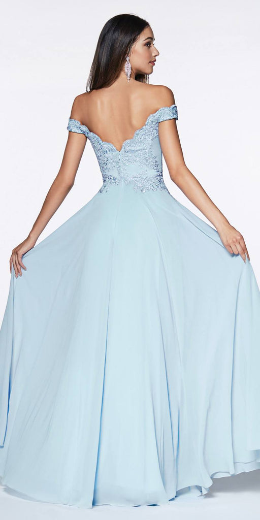 Cinderella Divine's 7258W: An Ethereal A-Line Gown for Unforgettable Occasions