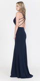 Poly USA 8468 Long Dress with Strappy Open-Back