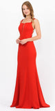Poly USA 8468 Long Dress with Strappy Open-Back
