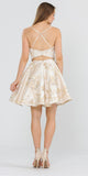 A-Line Homecoming Short Dress Champagne with Pockets