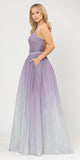 Poly USA 8708 Prom Ball Gown Criss-Cross Back with Pockets Lavender