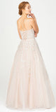 Eureka Fashion 9757 Appliqued Ivory Prom Ball Gown Lace-Up Back