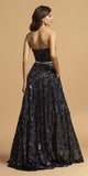 Navy Blue Long Prom Dress Sweetheart Neckline with Pockets