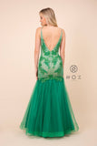 Nox Anabel E185 Green Mermaid Style Embellished Bodice Long Prom Dress 