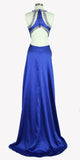 Aspeed L1946 Cut Out Halter Bodice A-line Long Prom Dress Royal Blue Pockets