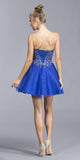 Aspeed USA S2040 Royal Blue Sweetheart Neckline Strapless Homecoming Short Dress