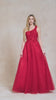 Juliet 298 Long One Shoulder With 3D Flower Embellishments Gown
