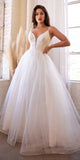 Cinderella Divine CD0154W Long Layered Tulle Dress Beaded Applique Bodice