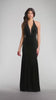 Poly USA | Ed Young 8262 Deep V-Neck Halter Top Mermaid Dress Jersey
