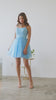 Nox Anabel T718 Short A-Line Corset Back Baby Doll Dress Tulle Skirt