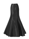 Poly USA SK14 - Black Long Mermaid Mikado Skirt 
