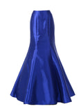 Poly USA SK14 - Royal Blue Long Mermaid Mikado Skirt 