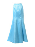 Poly USA SK18 - Turquoise Mermaid Skirt Satin Ruffled Back 