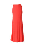 SK20 - Red Sheath Skirt Long ITY Stretch