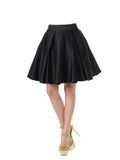Poly USA SK22 - Black Short A Line Skirt With Pockets