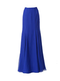 Poly SK24 - Full Length Chiffon Skirt Royal Blue