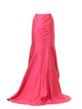 SK26 - High Low Skirt Coral Mikado Back View