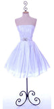 CLEARANCE - Cinderella Divine 5039 Knee Length A-Line Dress Strapless (Size M)