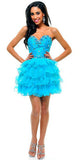 CLEARANCE - Cinderella Divine 1833 Ruffle Layer Tulle Skirt Dress (Size 4)
