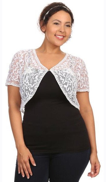 Lace Bolero Jacket Short Sleeve by COC TN167 –