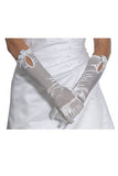Mid Length Satin White Gloves Ivory Gloves Prom Gloves Wedding Gloves