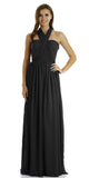 Poly USA 7156 - Long Convertible Chiffon Dress Black 10 Different Looks