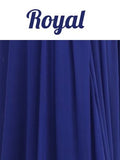 Asymmetrical Skirt Royal Blue Dress Strapless Empire Waist Rhinestone Top