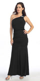 ITY Long Black One Strap Gown Semi Formal