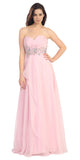 Ruched Sweetheart Neckline Strapless Baby Pink Ball Gown