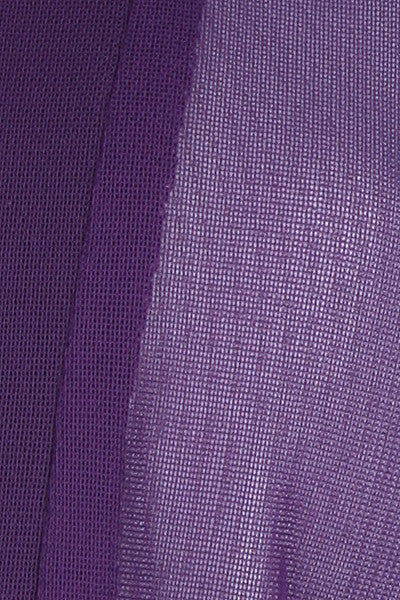 Purple Sheer Bolero Jacket Chiffon 3/4 Length Sleeve Bolero Zoom