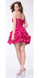CLEARANCE - Cinderella Divine 3054 Short Dress Ruched Strapless (Size XL)